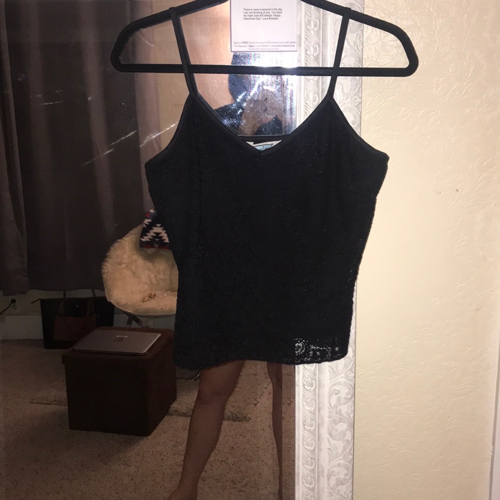 Lace tank top.